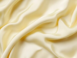 米黄色丝绸纹理特写