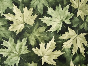 枫叶水彩风无缝背景图案