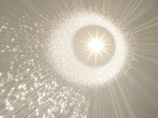 梦幻光芒粒子放射效果