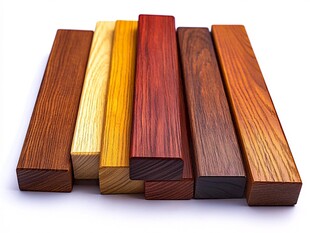 多彩实木条展示