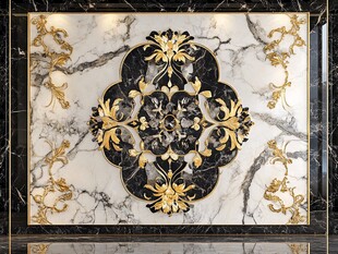 奢华大理石拼花装饰图案