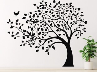 爱心树墙贴 绿植相伴