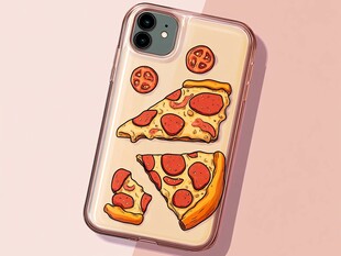 披萨图案手机壳超吸睛