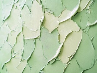 浅绿色剥落墙面纹理