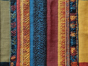 多彩民族风织物纹理