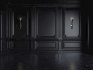 暗黑系复古风格室内空间