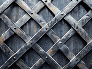 金属网格纹理复古风画面