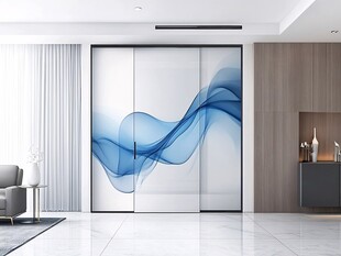 蓝韵艺术移门 时尚家居风