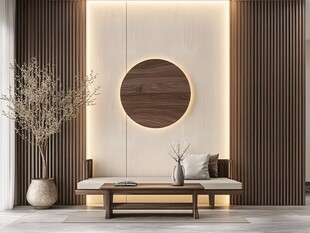 现代禅意风客厅一角