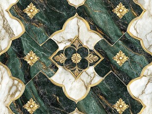 奢华大理石拼花瓷砖图案