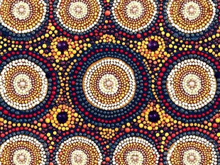 原住民风格几何图案艺术