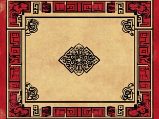 中式古典花纹边框图案