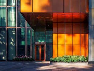 现代建筑的光影魅力