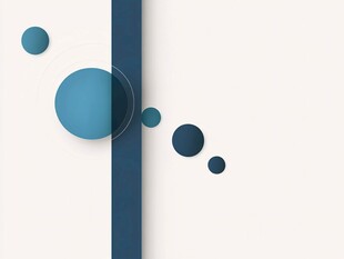 蓝白几何元素简约背景图