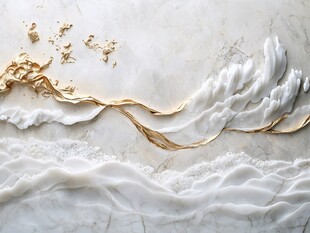 白玉金纹艺术纹理图案