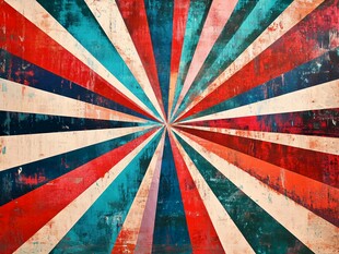 复古放射条纹背景图案