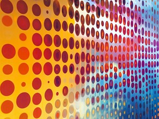 彩色圆点抽象背景图案