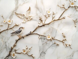 玉面花鸟装饰艺术摆件