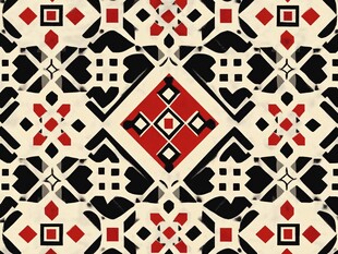 几何图案拼贴复古装饰花纹