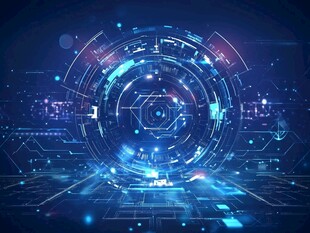 未来科技感的虚拟数字界面