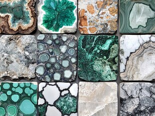 多彩矿石纹理集合展示