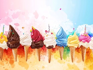 缤纷多彩冰淇淋大集合