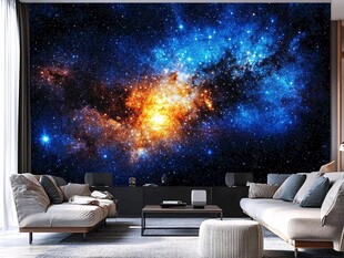 梦幻星空客厅背景墙