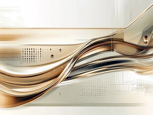 金属质感流动线条科技背景