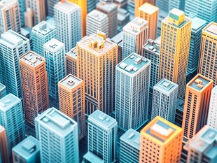 未来都市建筑群