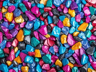 五彩斑斓碎石 视觉盛宴