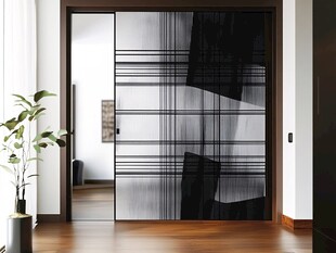 现代简约风格玻璃移门