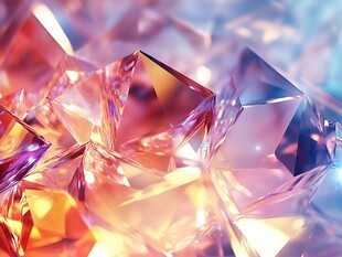 梦幻多彩的璀璨水晶