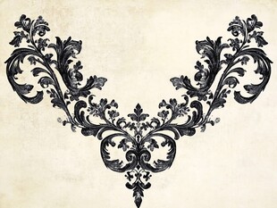 复古巴洛克风格装饰花纹