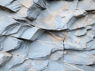 纹理独特的灰色岩石表面