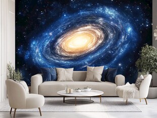 星空主题客厅背景墙装饰