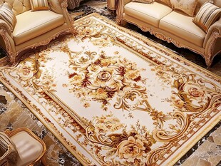 欧式奢华客厅地毯装饰图