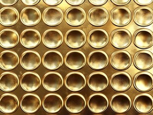 金色圆形图案纹理背景