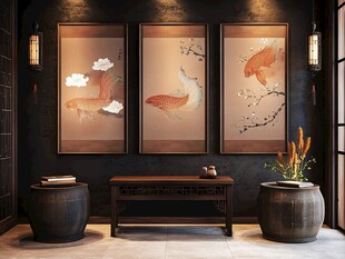 中式客厅 古韵装饰与挂画