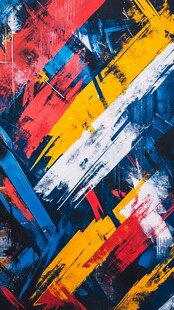 多彩笔触抽象艺术背景