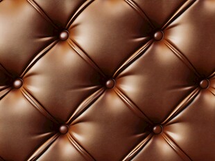 棕色皮革软包纹理特写