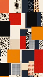 多彩几何图案拼接背景