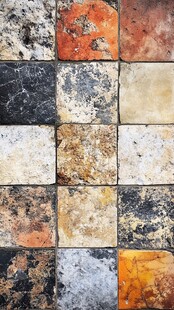 多彩复古石材瓷砖纹理展示