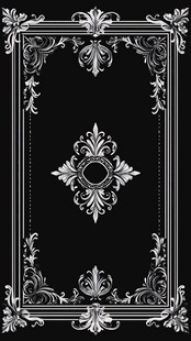 黑白复古花纹装饰边框