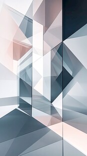 几何抽象立体空间背景图