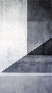 灰白几何墙面纹理艺术