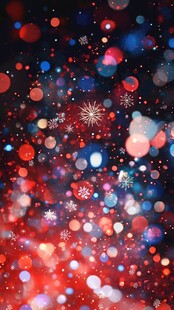 梦幻圣诞光斑背景图