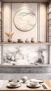 中式雅致茶室场景展示
