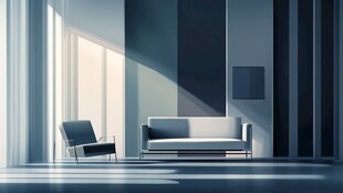 现代简约风格室内空间场景