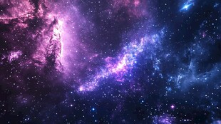 梦幻绚丽的浩瀚星空景象