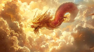 云中祥龙 尽显霸气威严